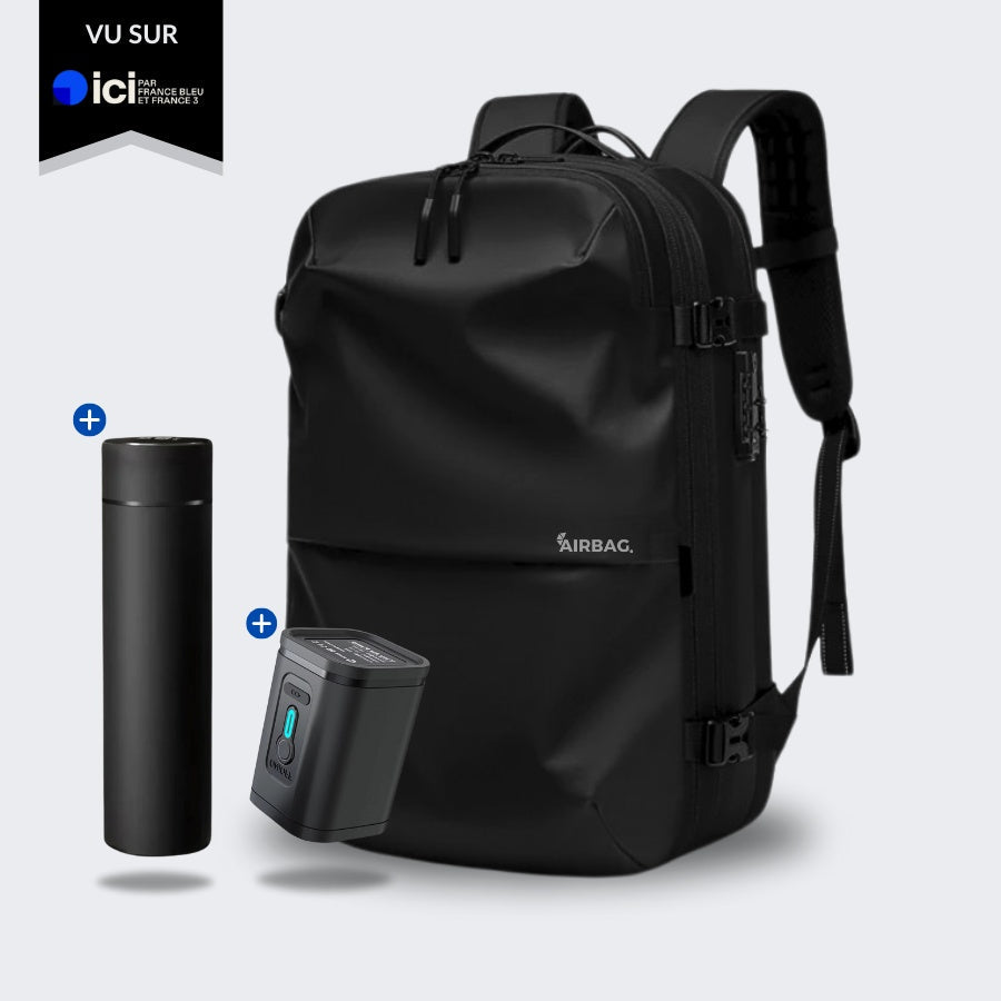 Fitpack Airbag Travel Pack β Matte Black Edition
