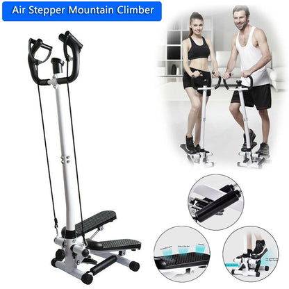 Stair Stepper Machine with Dual Drawstrings in Black