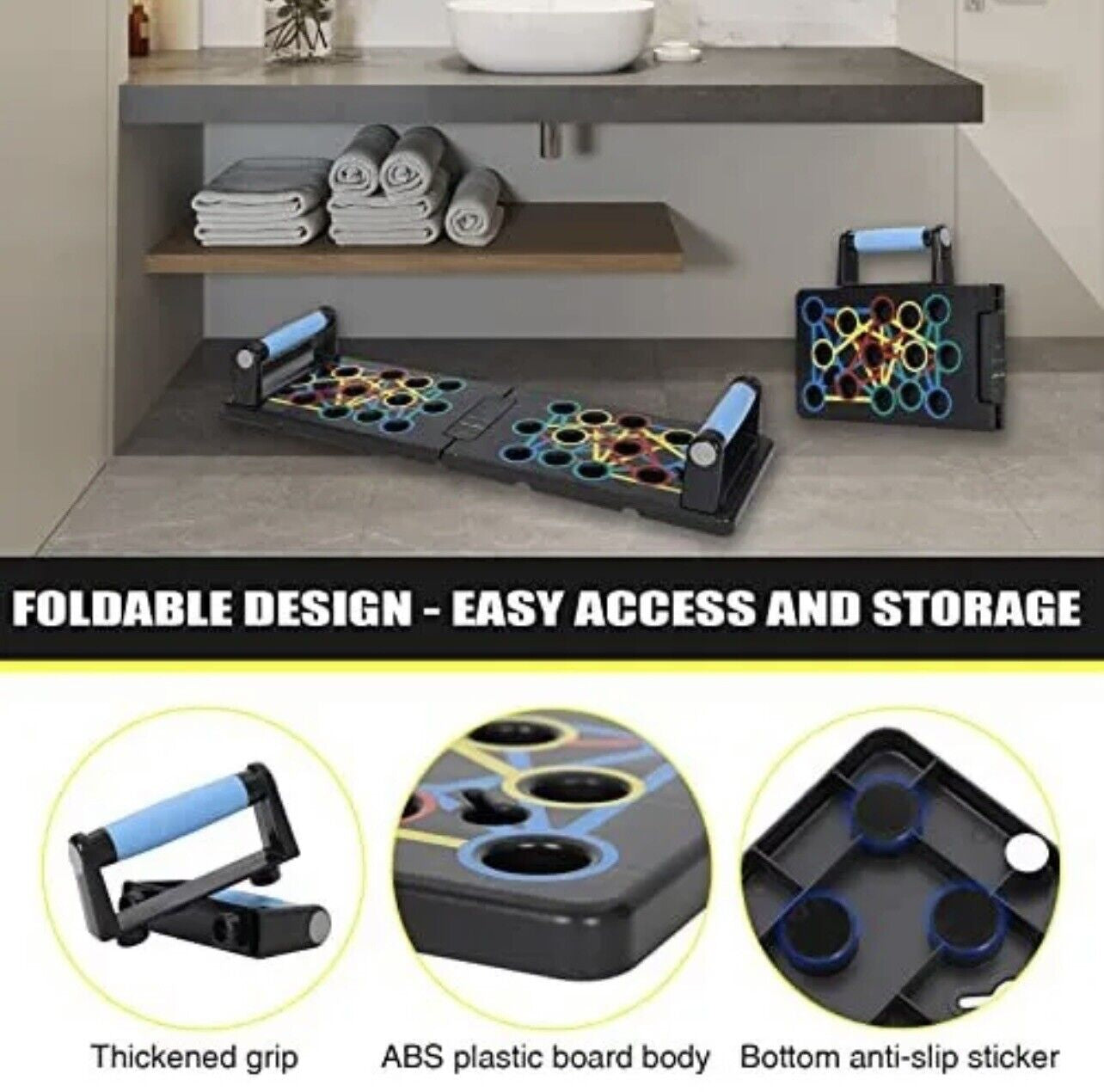 Multi-Function Push-Up Board - 24-in-1 Home Workout Equipment