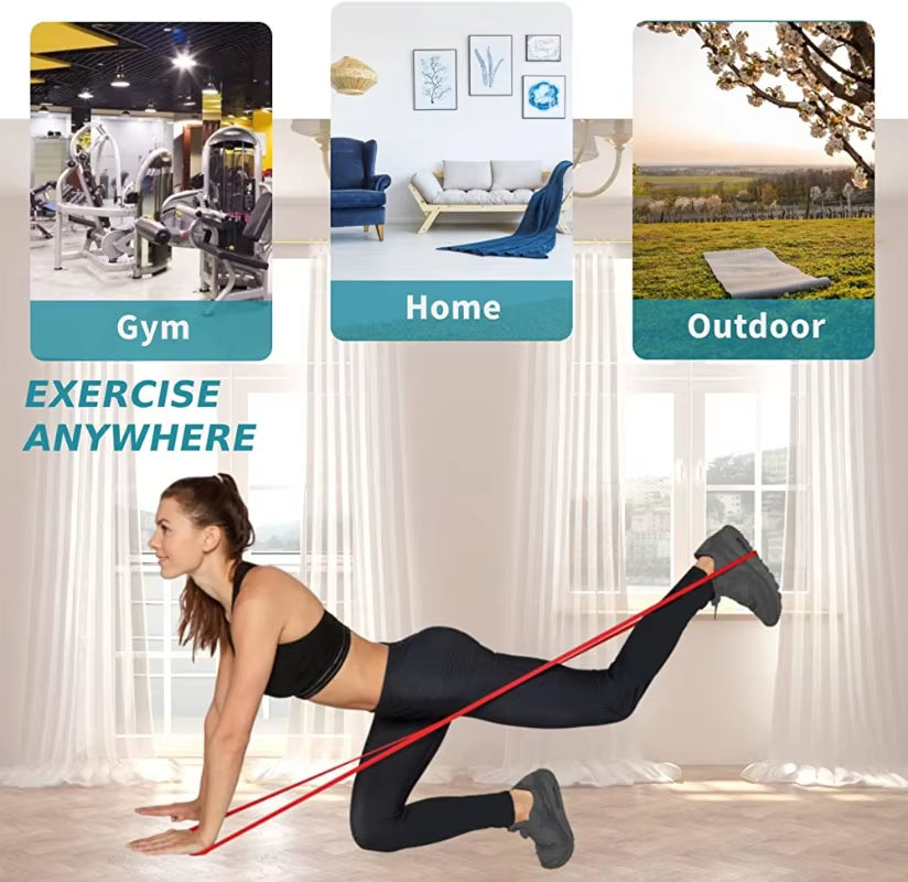 Professional Resistance Band Set for Pull-Up Assistance and Stretching - Heavy Duty Exercise Bands for Home Workouts and Physical Therapy